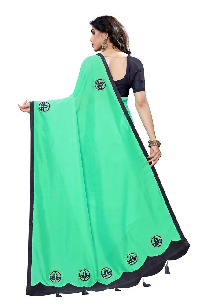 Vamika Designer Green Dola Silk Saree