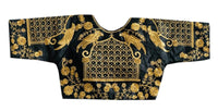 Thumbnail for Vamika Black Banglori Silk Embroidery Blouse For Women - Distacart