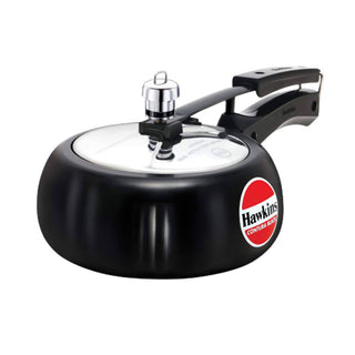 Hawkins Contura Hard Anodised Aluminium Pressure Cooker 2 Litre - Black - Distacart