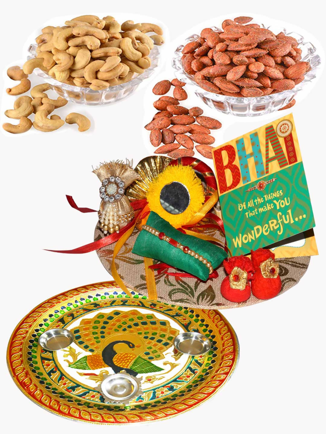 Bikano Rakhi Puja Thali with Dryfruits - Distacart