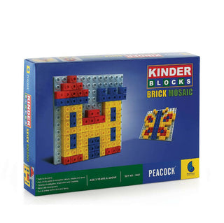 Peacock Brick Mosaic Learning & Educational Building Interlocking Blocks Set For Kids - Distacart