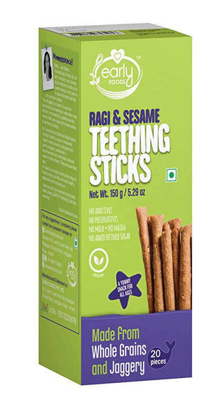 Early Foods Ragi & Sesame Teething Sticks - Distacart
