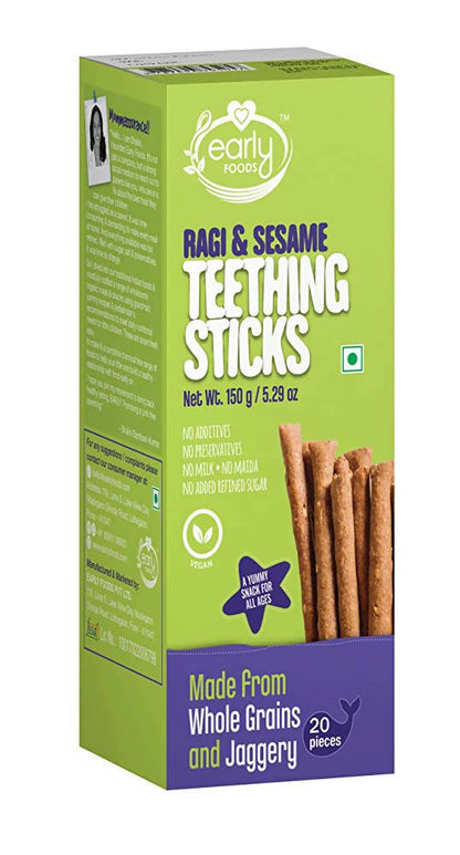 Early Foods Ragi & Sesame Teething Sticks - Distacart