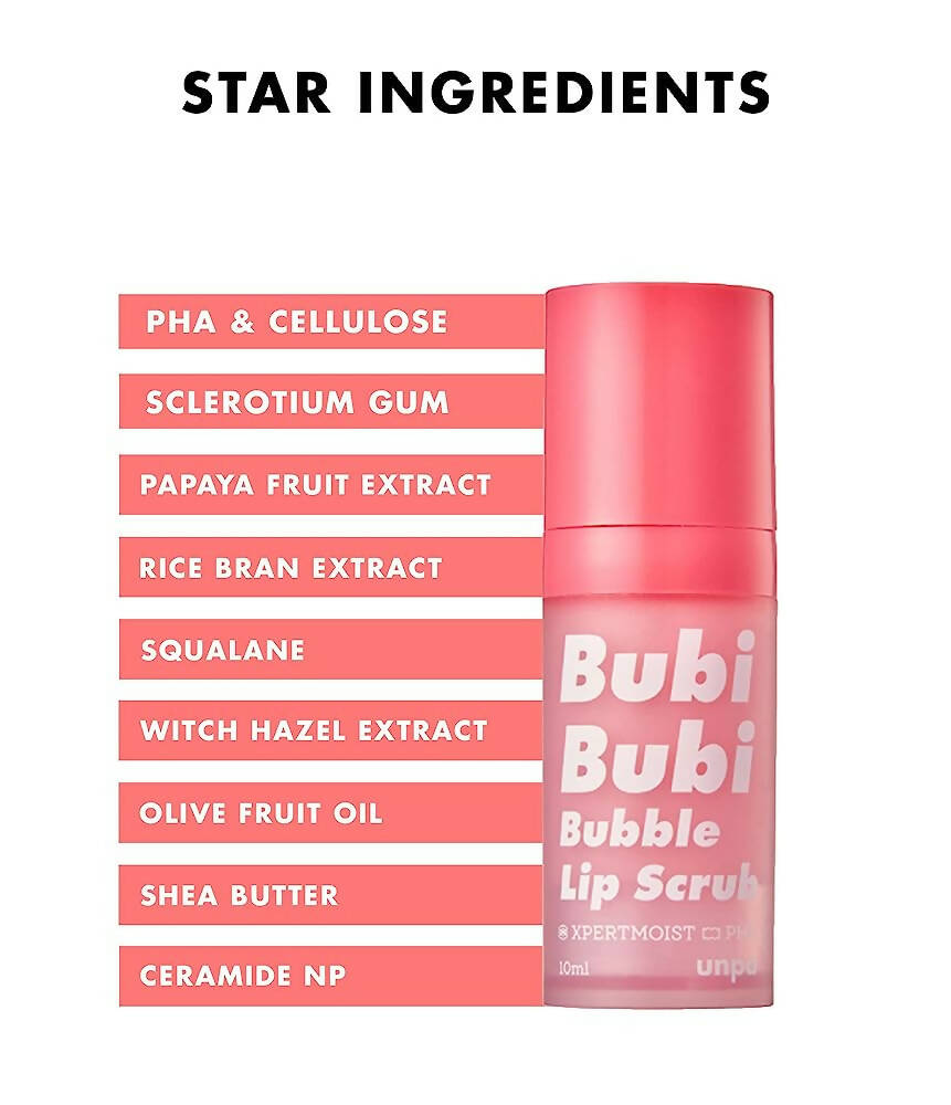 Unpa Bubi Bubi Bubble Lip Scrub - Distacart