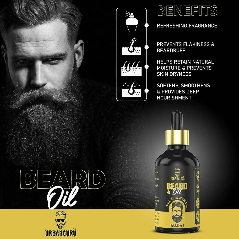Buy Urbanguru Men s Beard Hair Growth Oil Online at Best Price