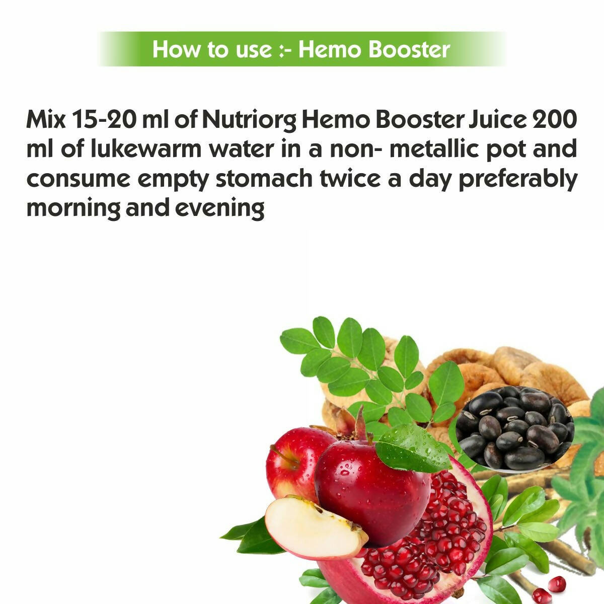 Nutriorg Hemobooster Juice - Distacart