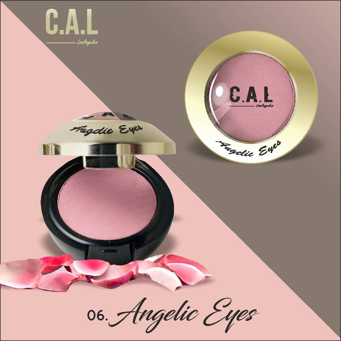 CAL Los Angeles Angelic Eye Shadow (Single Eyes) 06-Maroon - Distacart