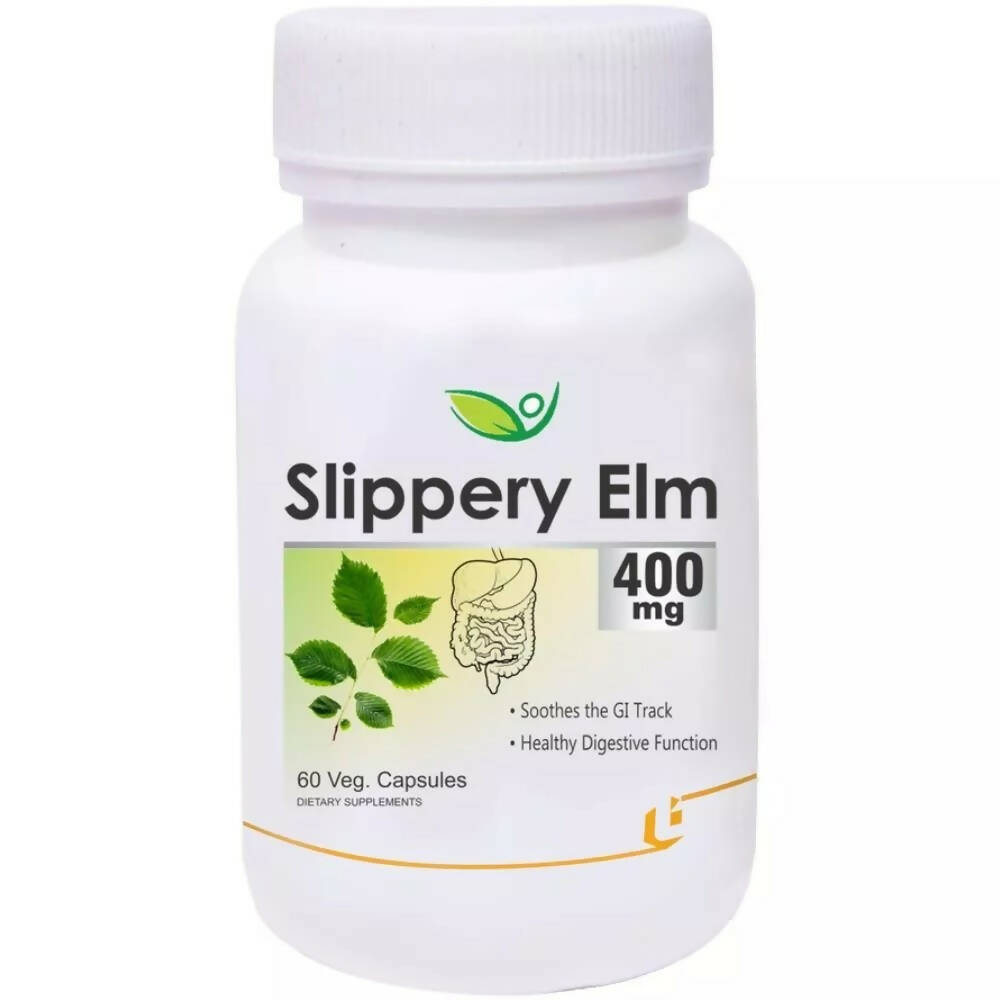 Biotrex Slippery Elm 400mg Veg Capsules - Distacart
