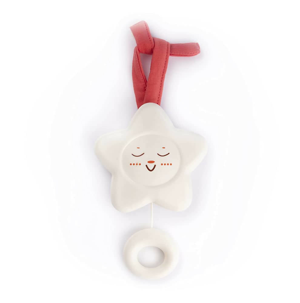 Braintastic Melodious White Star with Soft Rounded Shapes for New Born Babies - Distacart