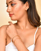 VOJ Stainless Steel Gold-plated Bangle Set (Pack of 2) - Distacart