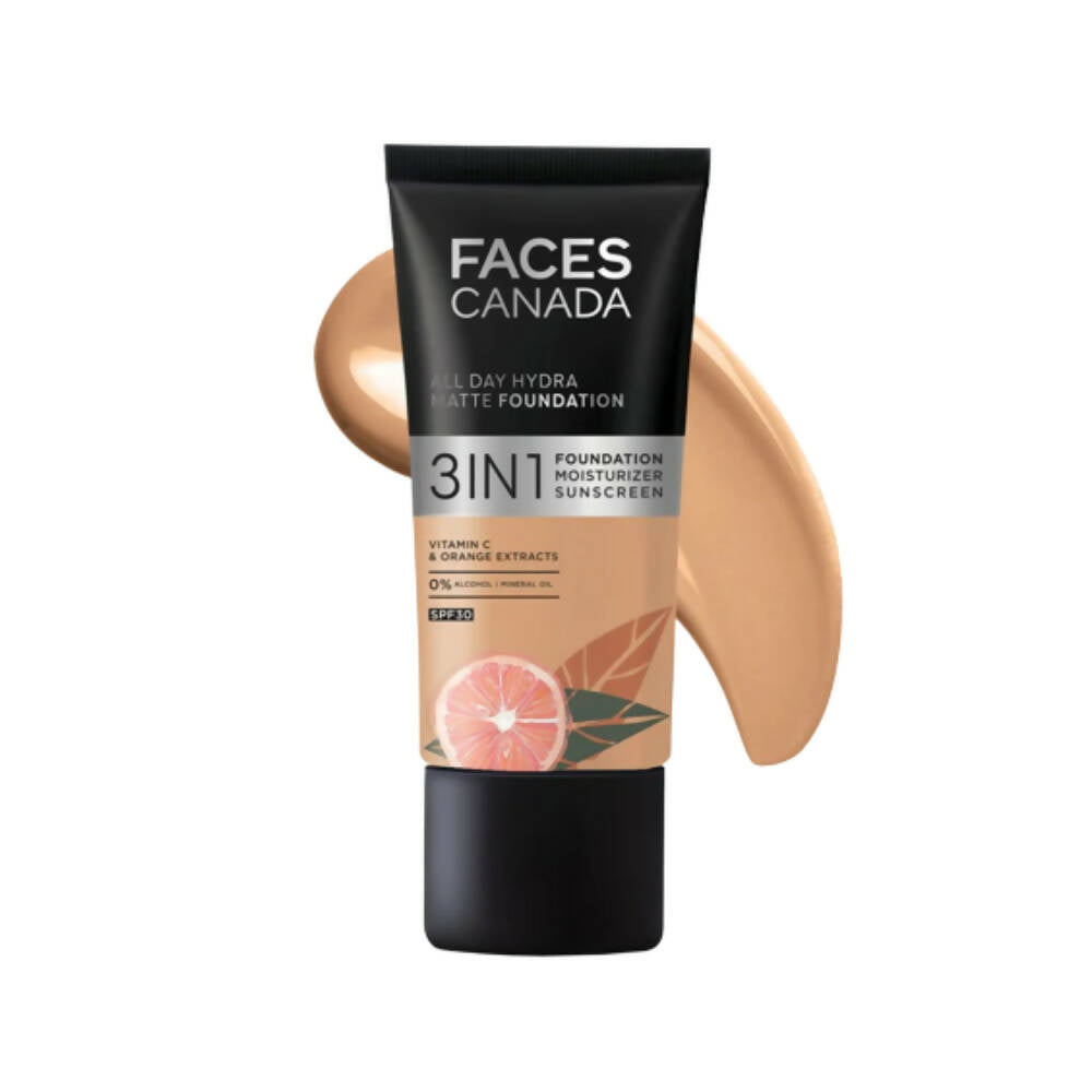 Faces Canada All Day Hydra Matte Foundation-Soft Sand 041 - Distacart