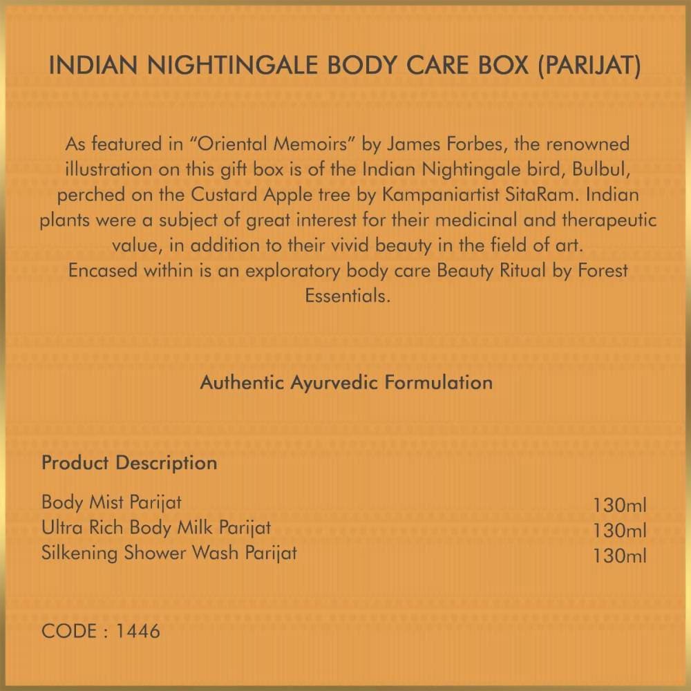 Forest Essentials Indian Nightingale Body Care (Parijat) Selection - Distacart