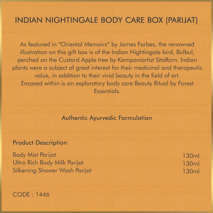 Forest Essentials Indian Nightingale Body Care (Parijat) Selection - Distacart