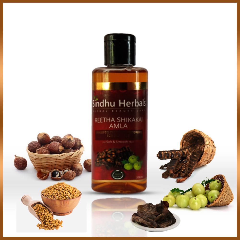 Sindhu Herbals Reetha Shikakai Amla Shampoo
