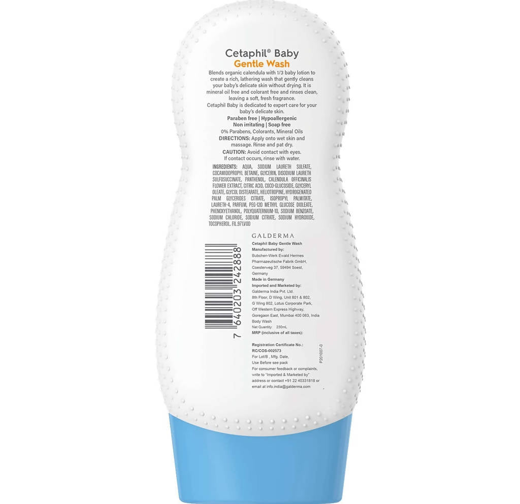 Cetaphil Baby Gentle Wash With Organic Calendula - Distacart