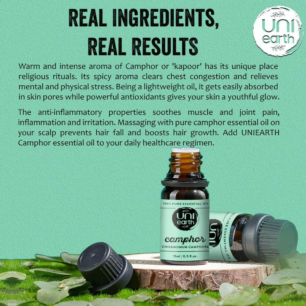 Uniearth Pure & Undiluted Camphor Essential Oil for Skin & Hair Care - Distacart