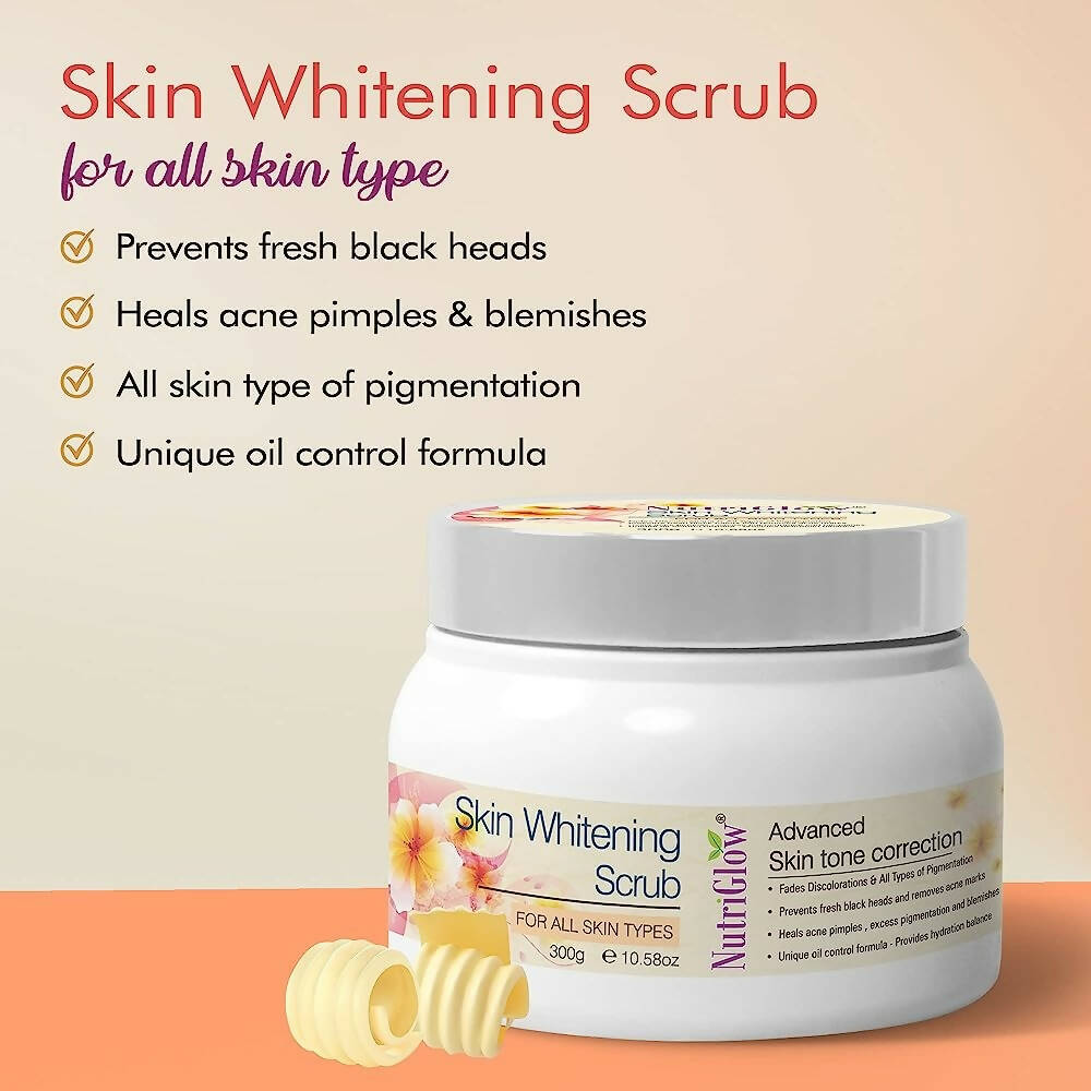 NutriGlow Skin Whitening Face Scrub - Distacart