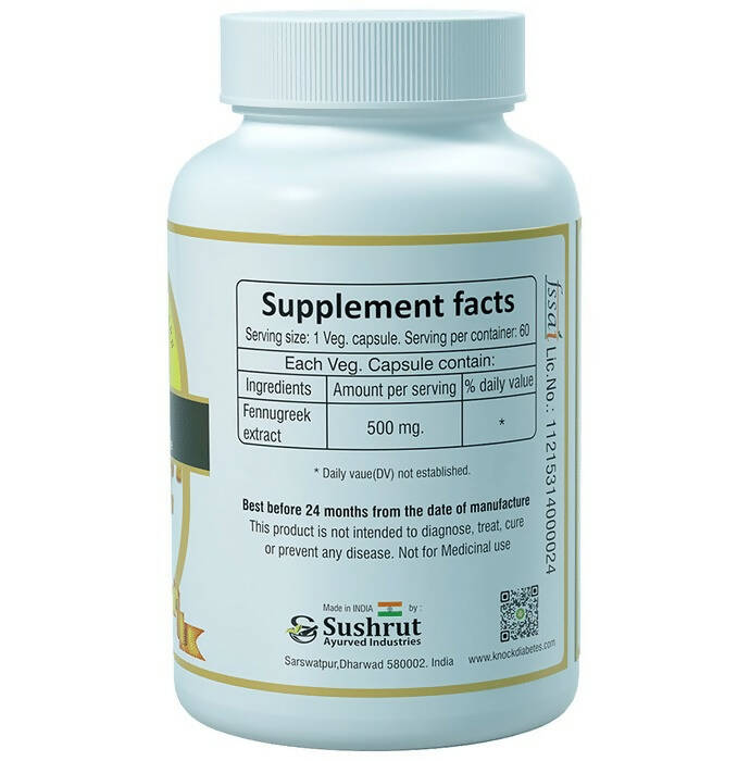 Sushrut Ayurved Good Health Fennugreek Veg Capsules - Distacart