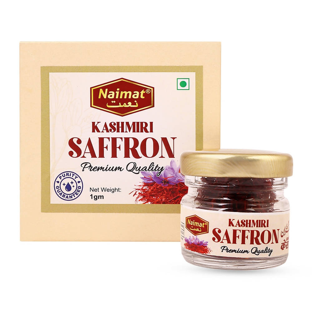 Naimat Kashmiri Saffron Premium Quality 1 gm (Pack Of 1), (Pack Of 5)