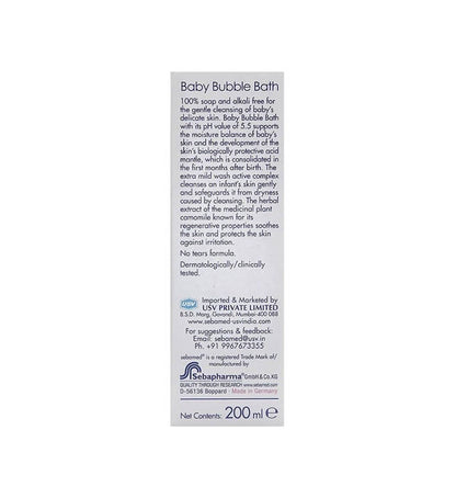 Sebamed Baby Bubble Bath benefits