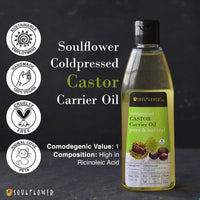 Thumbnail for Soulflower Coldpressed Castor Carrier Oil Pure & Natural Online