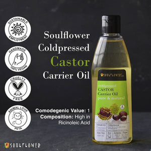 Soulflower Coldpressed Castor Carrier Oil Pure & Natural Online