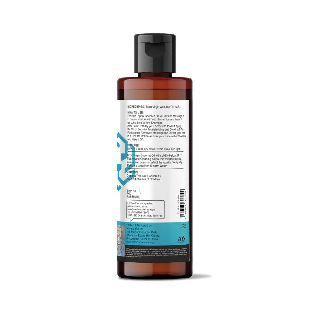 Merlion Naturals Extra Virgin Coconut Oil (Cold Pressed) - Distacart