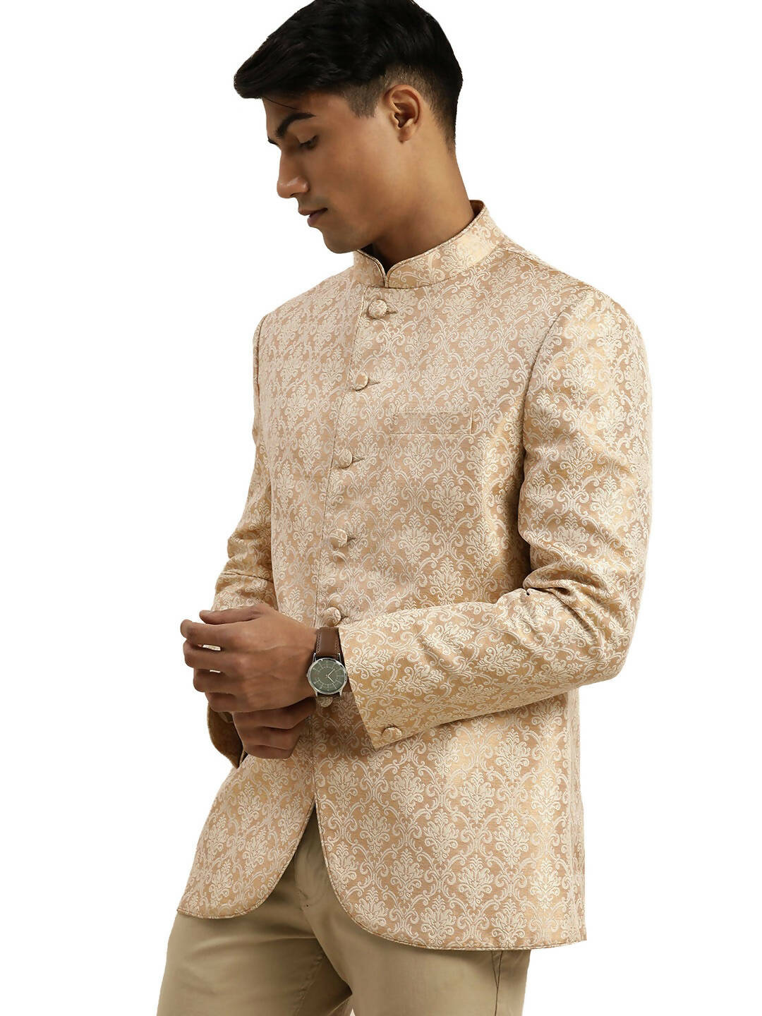 Shrestha By Vastramay Men's Gold Jodhpuri - Distacart