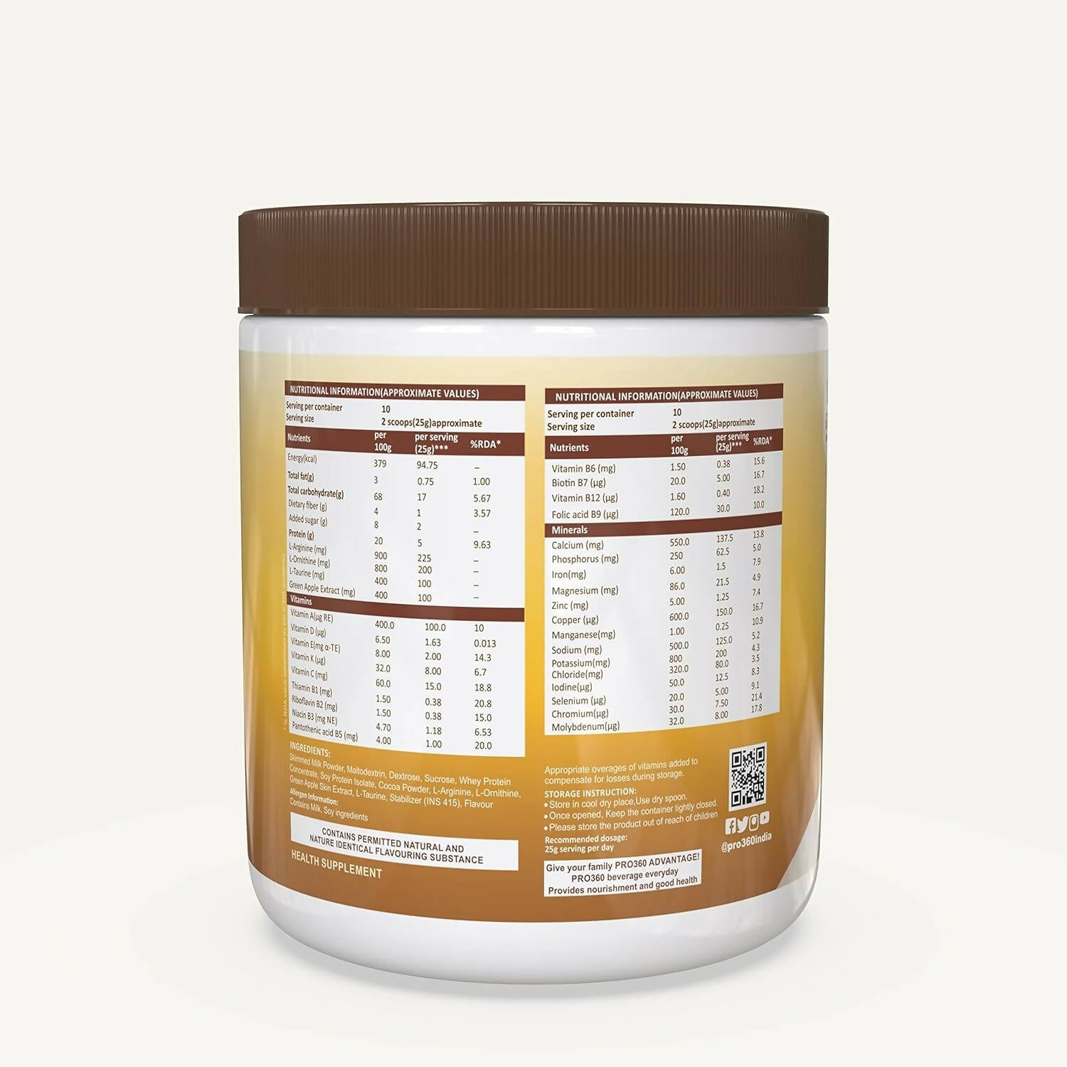 Pro360 Hair Grow Nutritional Protein Supplement Powder - Distacart