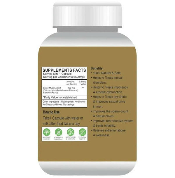 Globyherbs Safed Musli Capsules - Distacart