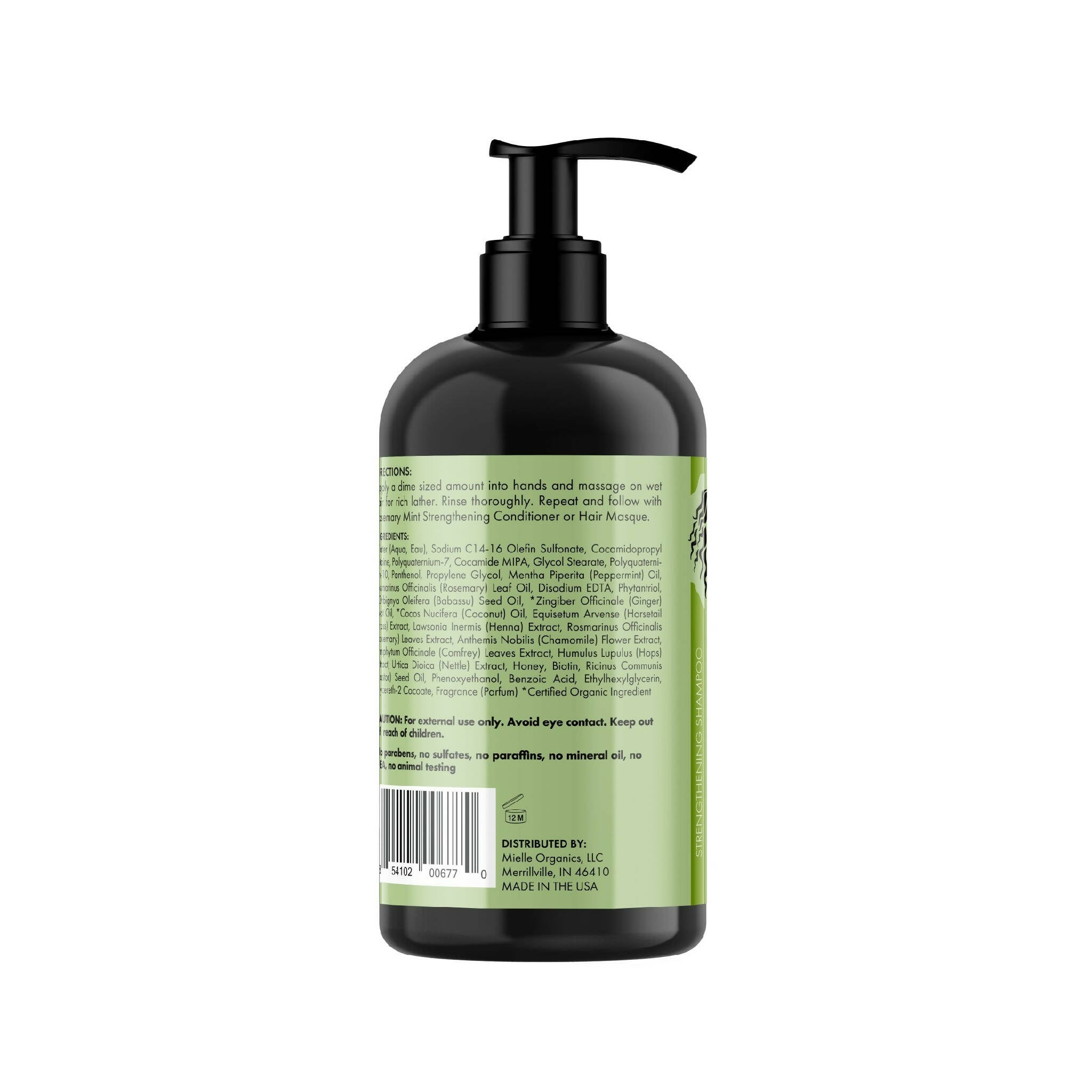 Mielle Rosemary Mint Strengthening Shampoo - Distacart