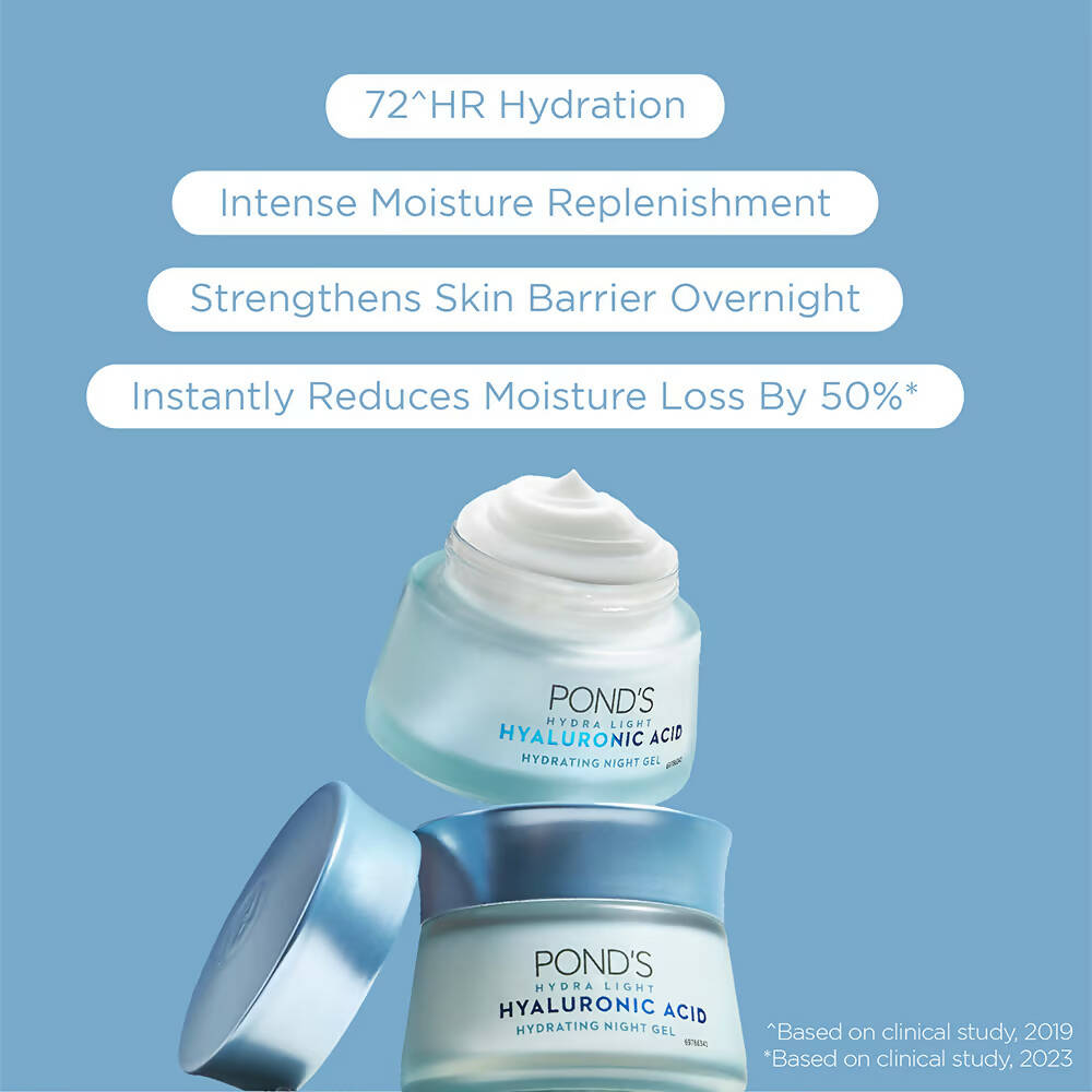 Ponds Hydra Light Hyaluronic Acid Hydrating Night Gel - Distacart