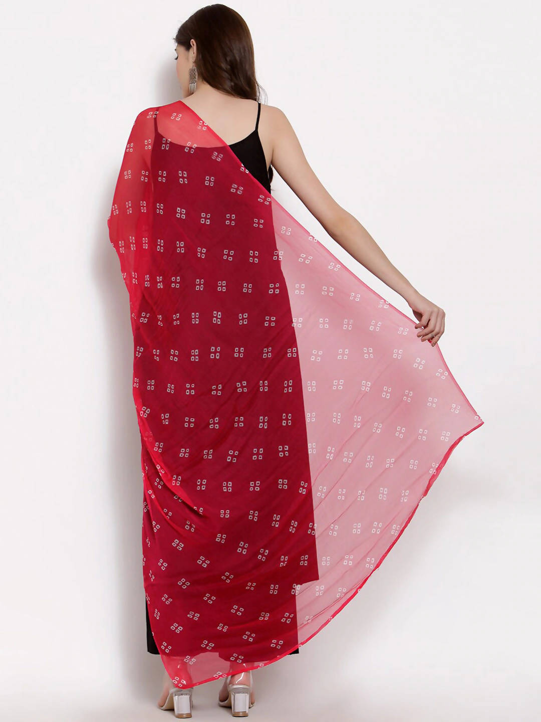 Myshka Women Black Regular Pure Cotton Kurta With Palazzos & Dupatta - Distacart