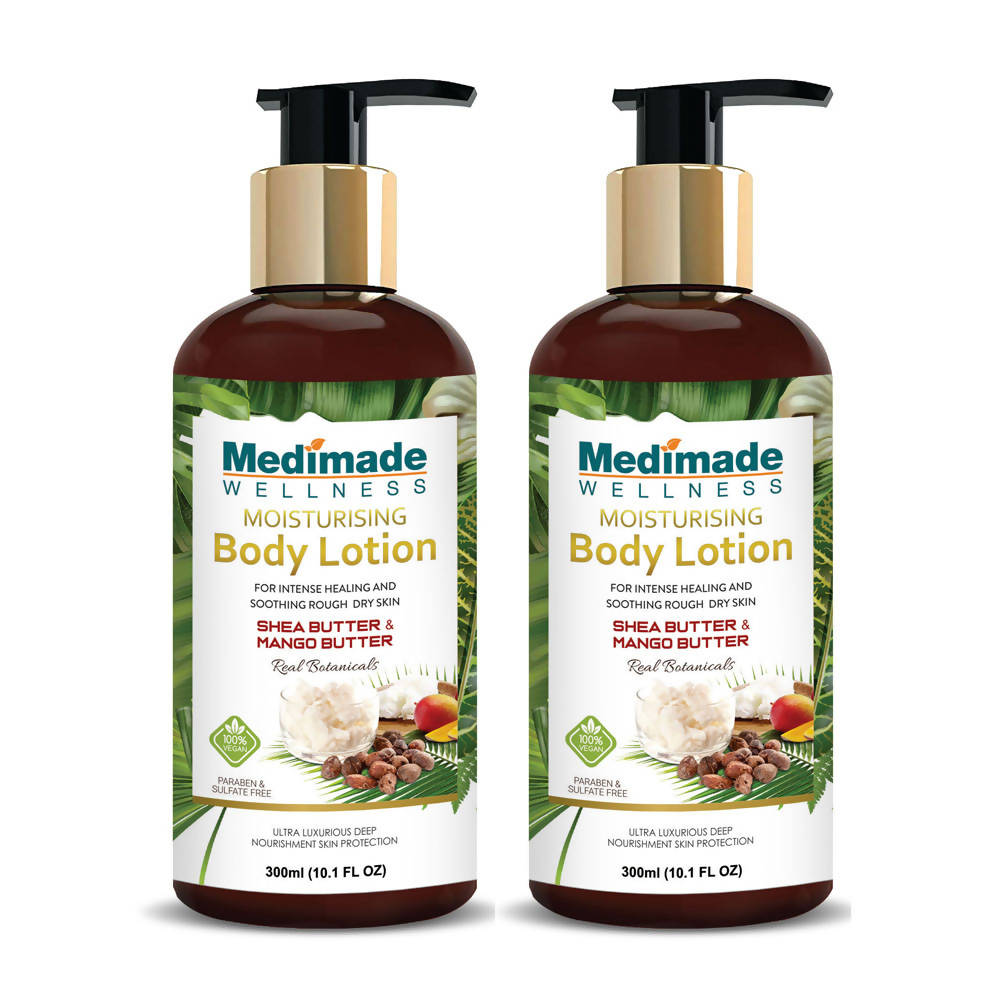 Medimade Wellness Moisturising Body Lotion With Shea Butter & Mango Butter - Distacart