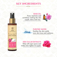 Thumbnail for Khadi Essentials 100% Pure Wild Rose Water - Distacart