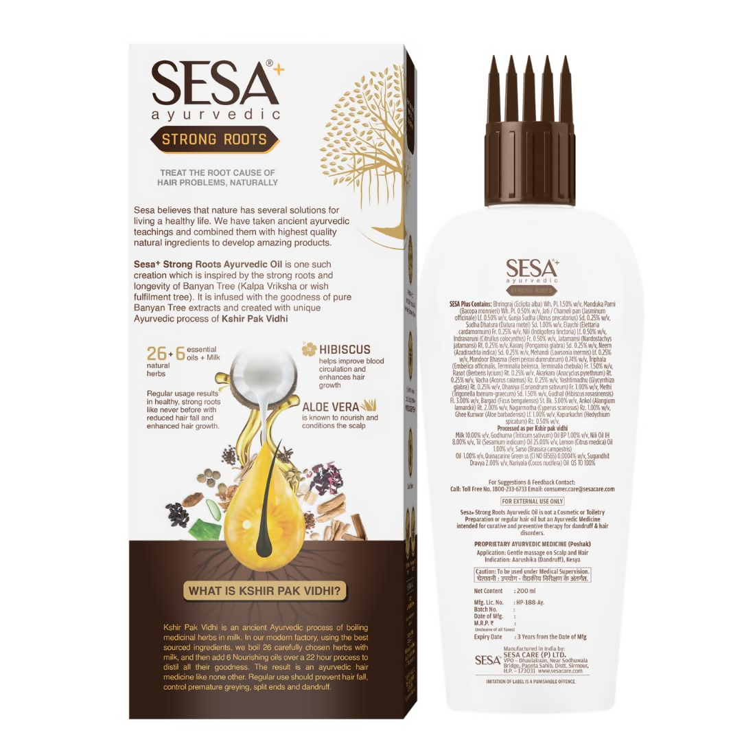 Sesa Ayurvedic Strong Roots Hair Oil - Distacart