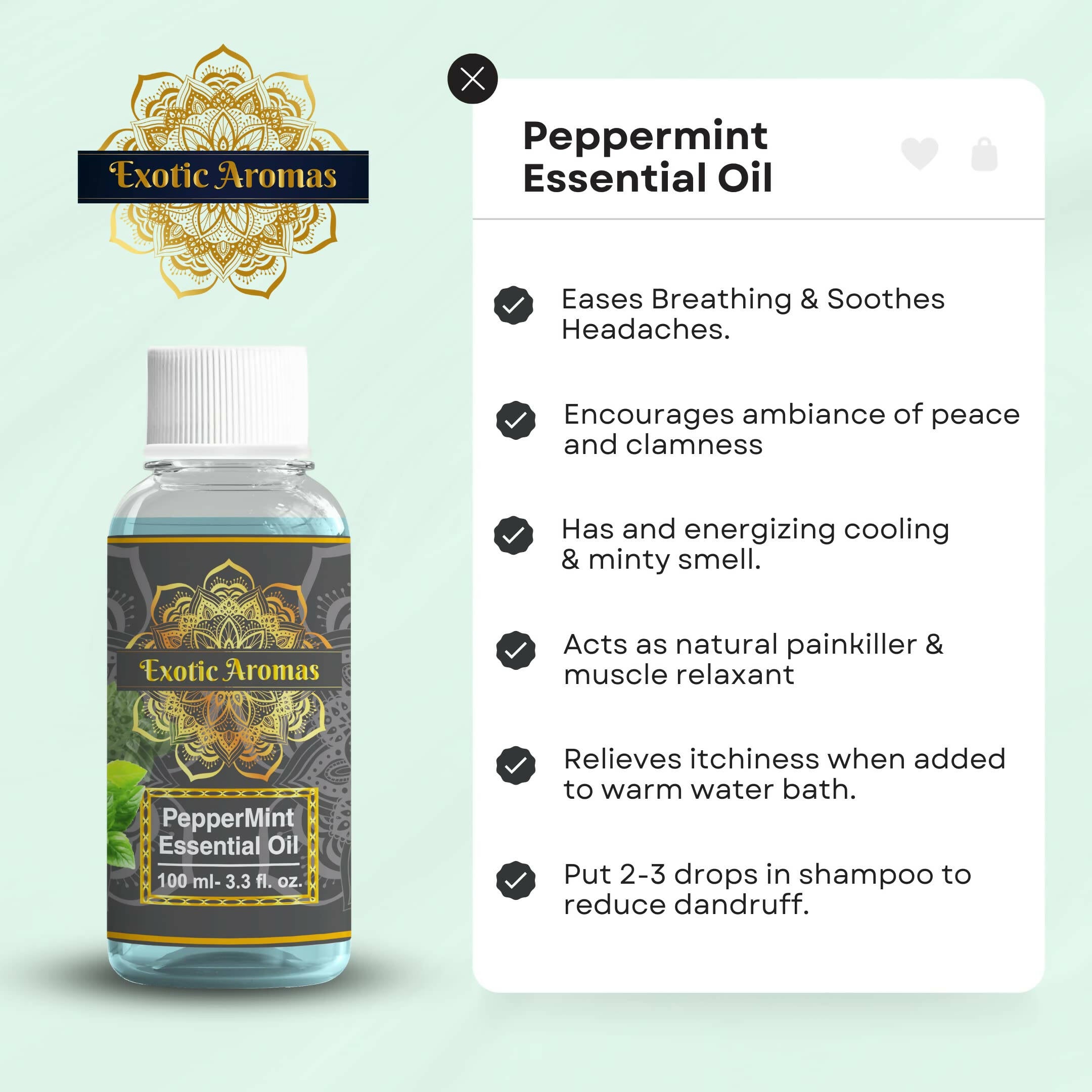 Exotic Aromas Peppermint Essential Oil - Distacart