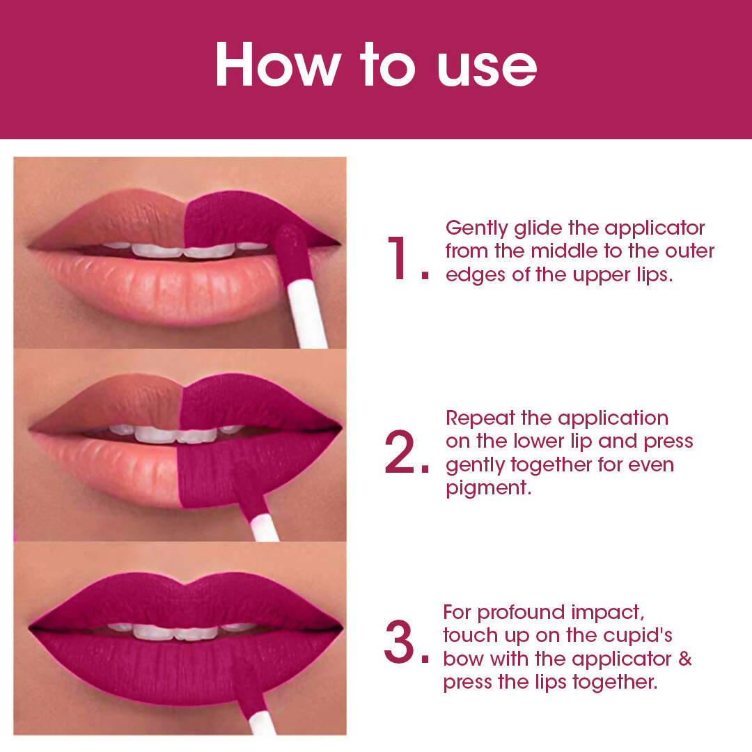 TAC - The Ayurveda Co. Liquid Matte Pink Flatter Lipstick - Distacart