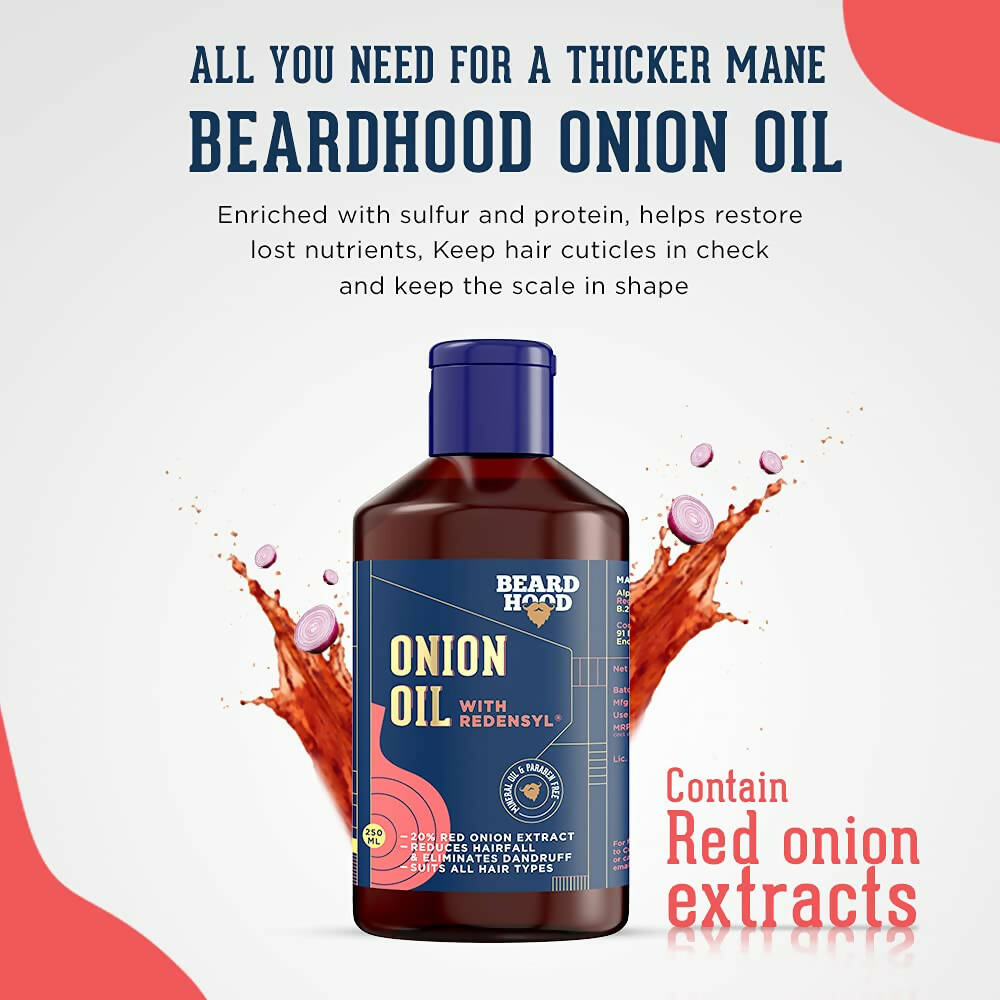Beardhood Onion Hair Oil with Redensyl - Distacart