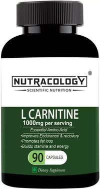 Thumbnail for Nutracology L carnitine 1000mg for Weight Loss, Fat Burner and Muscle growth Capsules - Distacart