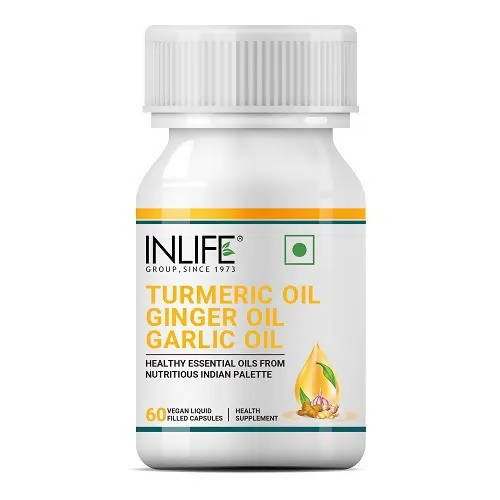 Inlife Turmeric Oil Ginger Oil Garlic Oil Capsules