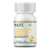 Thumbnail for Inlife Turmeric Oil Ginger Oil Garlic Oil Capsules