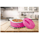 Thumbnail for Milton New Marvel 2500 Inner Steel Casserole For Roti/Chapati - Pink Color