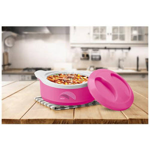 Milton New Marvel 2500 Inner Steel Casserole For Roti/Chapati - Pink Color