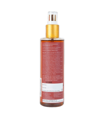 Mantra Herbal Saffron & Ashwagandha Mahanarayan Oil - Distacart
