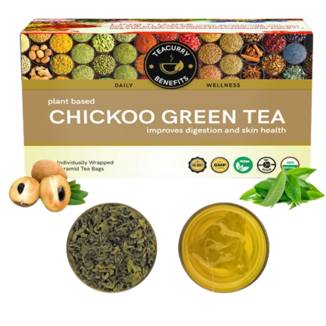 Teacurry Chickoo Green Tea Bags - Distacart