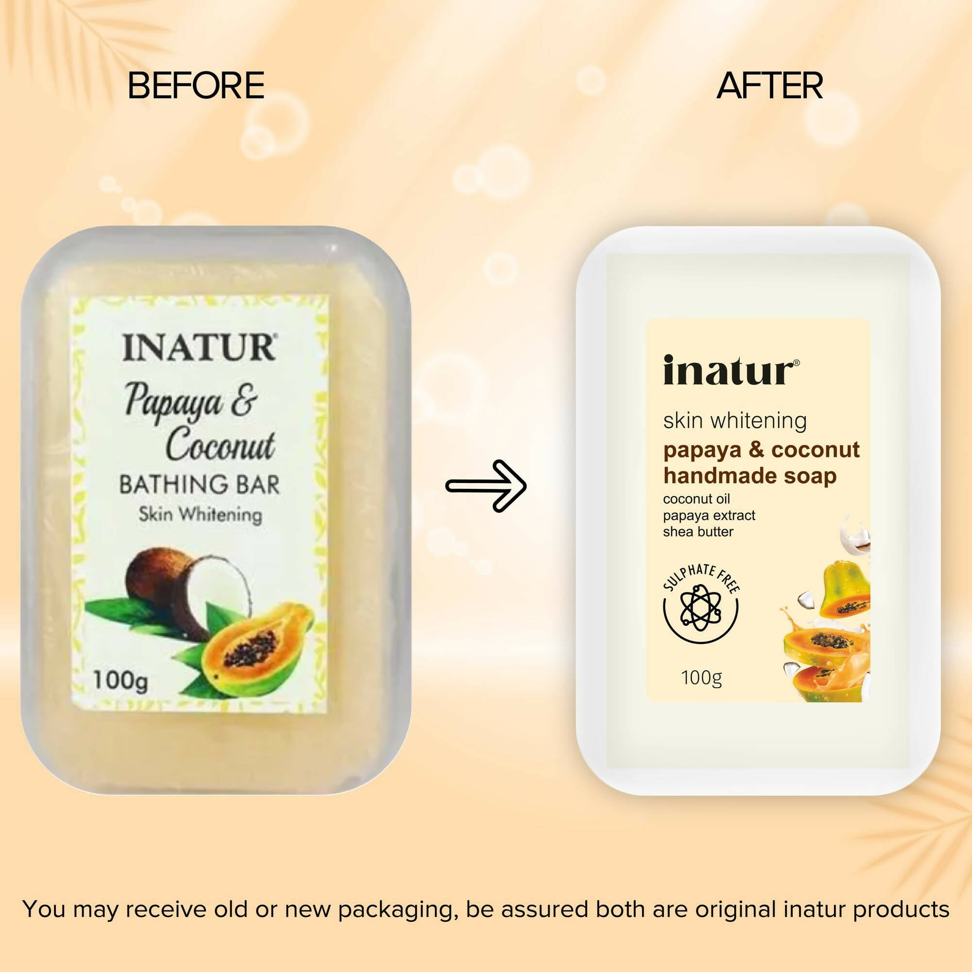 Inatur Papaya and Coconut Soap - Distacart