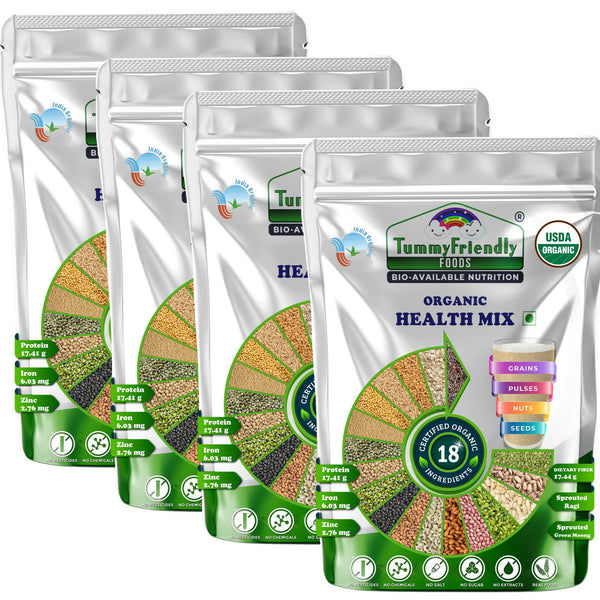 TummyFriendly Foods Organic Health Mix Pack for Kids and Adults No Pesticides, No GMO - Distacart