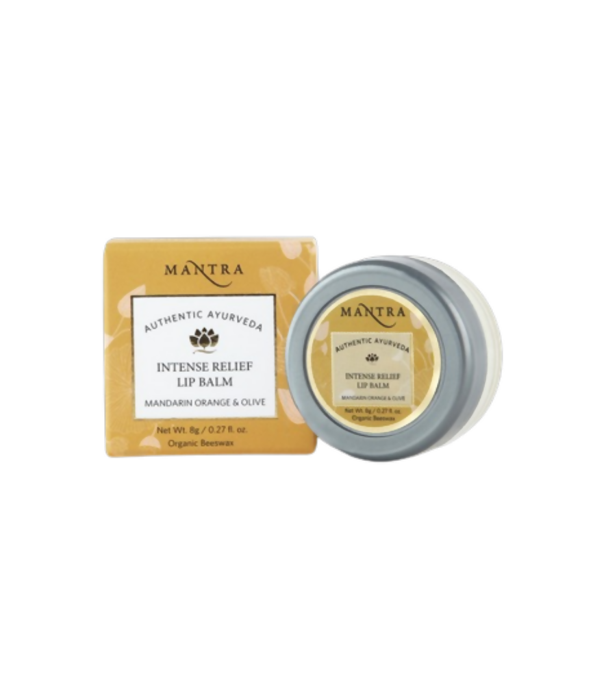 Mantra Herbal Intense Relief Lip Balm Mandarin Orange & Olive - Distacart