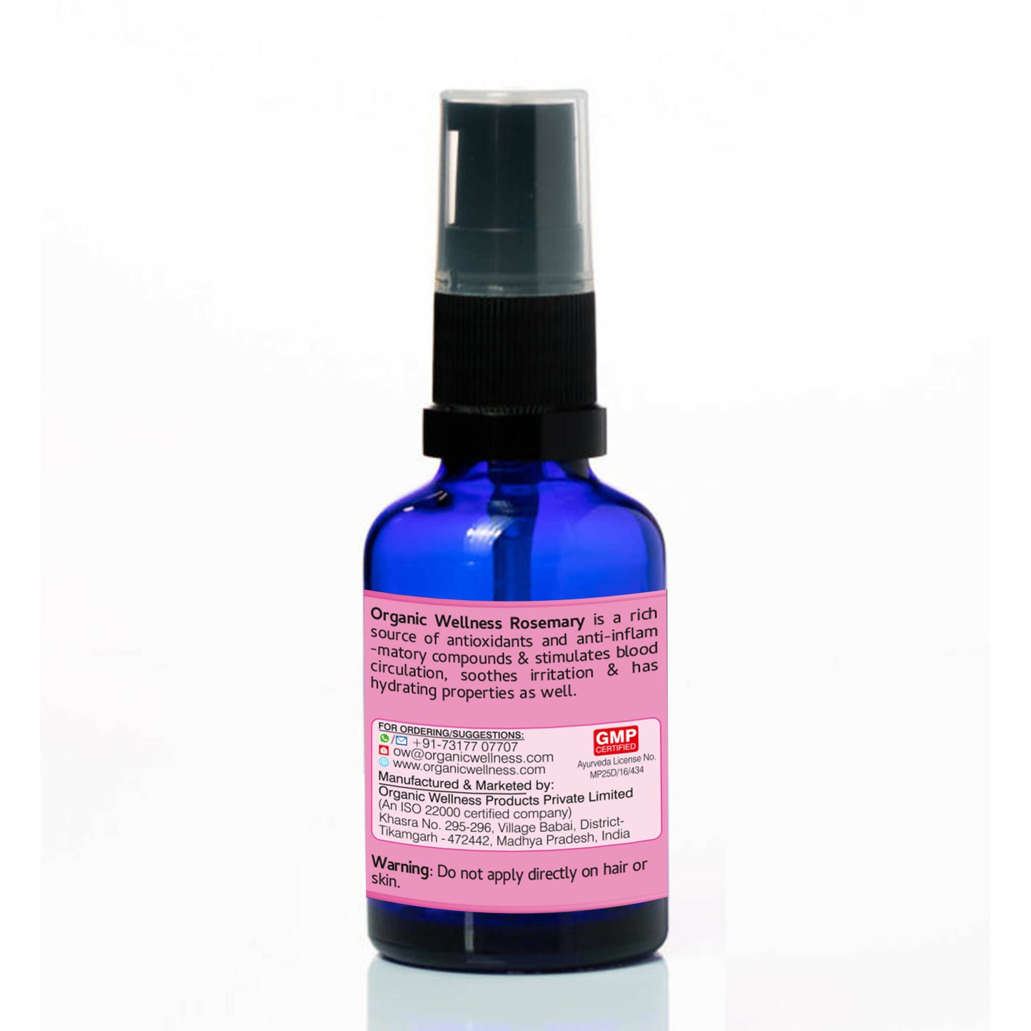 Organic Wellness Rosemary Essential Oil - Distacart